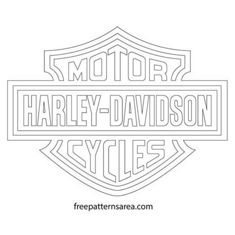 Harley Davidson Logo Outline Svg Laymacvn