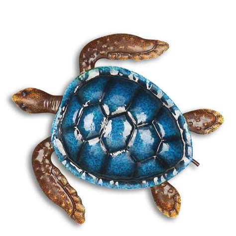 Disapproving sea turtle wouldn't mind seeing rush limbaugh coated with chum and fed to hungry sharks, either. Blue Turtle Wall Decor Coast Ocean Sea Wall Art Iron ...