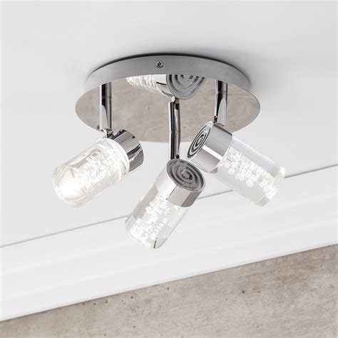 You could light up a lovely painting, beautiful ornaments on a shelf or your book collection, for example. Halifax Bathroom LED Flush Ceiling Spotlight Plate | Litecraft