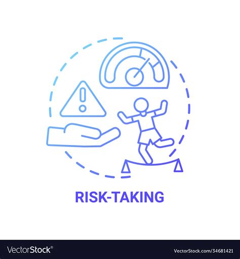 Risk Taking Concept Icon Royalty Free Vector Image