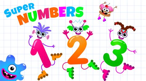 Super Numbers Children Learn To Write Number In Kindergarten Babies