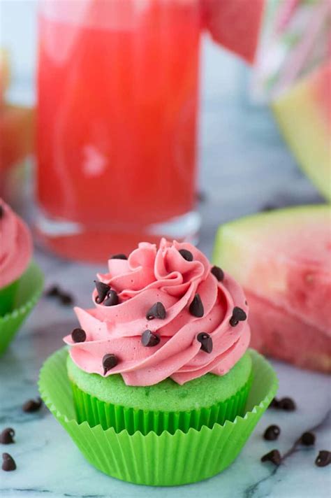 Watermelon Cupcakes Summer Cupcakes
