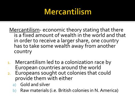 Who Benefits From Mercantilism