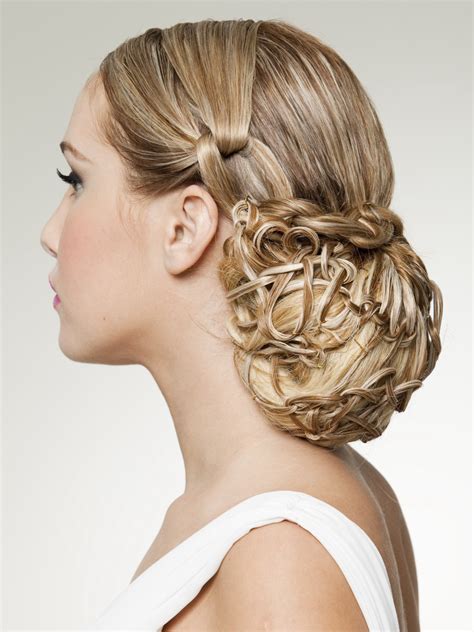 Hairstyles for women over 50. Hair up style inspired by the classic snood