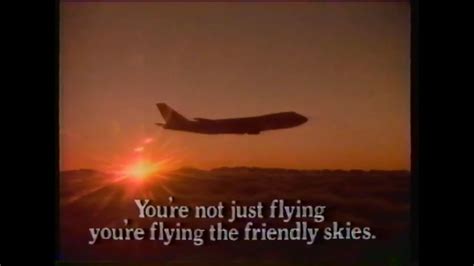 1987 United Airlines Fly The Friendly Skies Retro Tv Commercial Ad