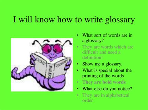 Understanding A Glossary By Pwilloughby3 Teaching Resources Tes