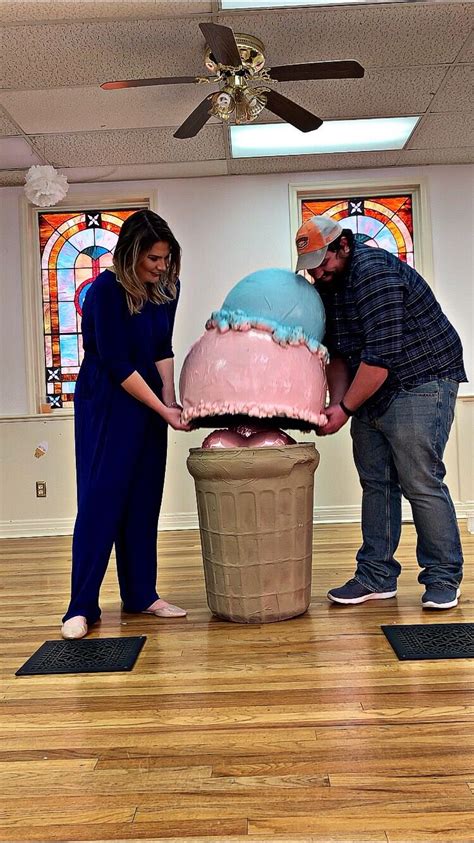 Huge Ice Cream Prop For Gender Reveal Genderreveal Genderrevealparty