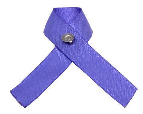 Purple Ribbon Awareness Fabric Lapel Pin Fundraising 25 Pack