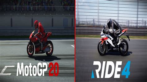 Motogp 20 Vs Ride 4 Side By Side Comparison Youtube