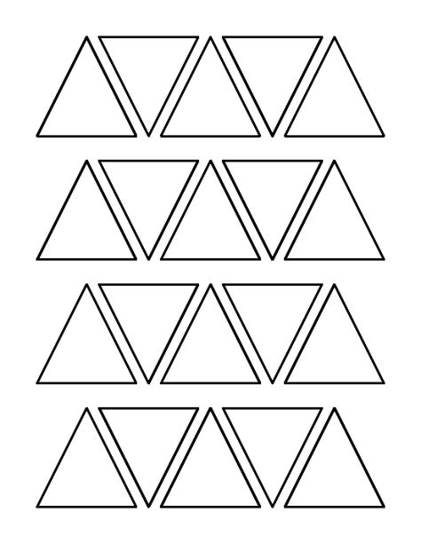 Printable 2 Inch Triangle Template Triangle Template Stencils