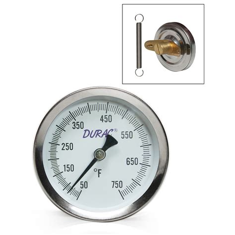 Durac Bi Metallic Surface Temperature Thermometer 50750f 64mm Dial