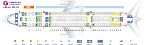 Seat Map Airbus A330 200 Hawaiian Airlines Best Seats In The Plane
