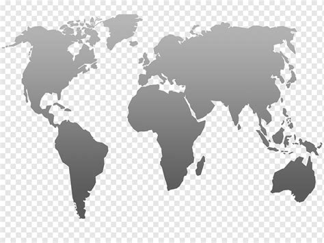 Gray Map Illustration World Map Globe World Map World Silhouette