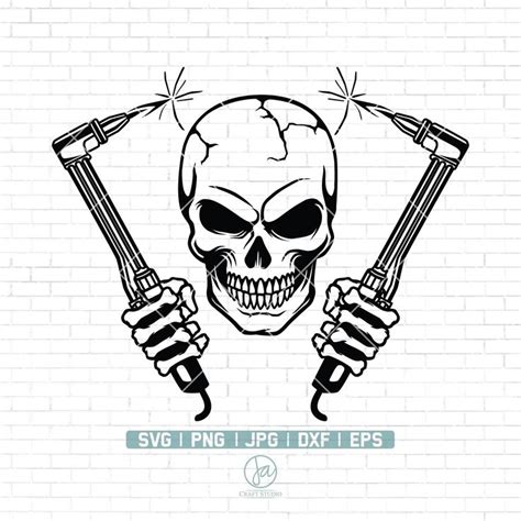 Welder Skull Svg Welder Svg File Welder Skull Svg Welder Etsy Svg