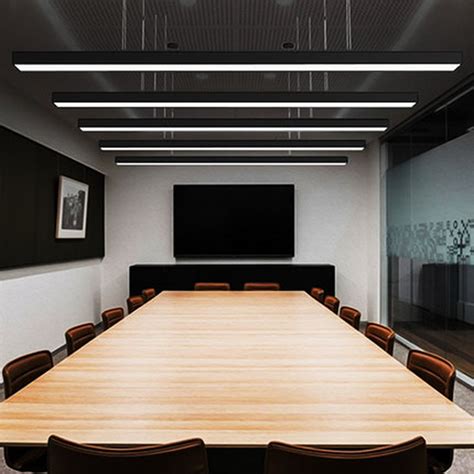 Office Lamp Led Strip Light Hanging Line Rectangular Meeting Room