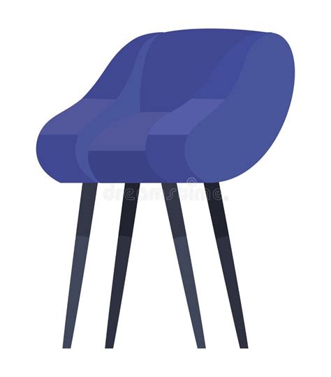 Isolated Blue Chair Vector Design Stock Vector Illustration Of