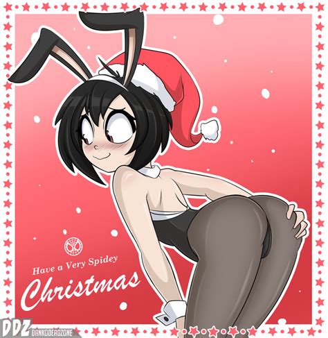 Rule 34 1girls Ass Bent Over Blush Breasts Bunny Suit Christmas