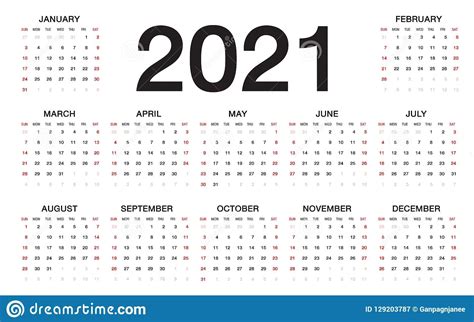 Printable Calendar 2021 Monday To Sunday