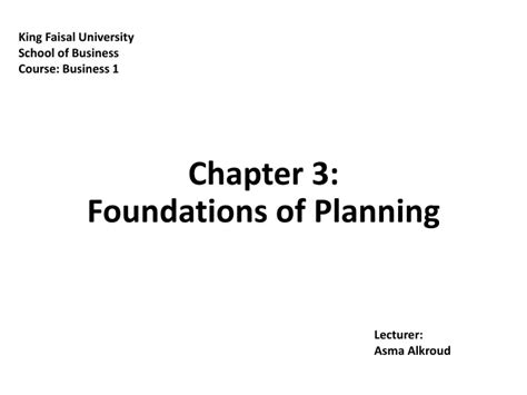 Ppt Chapter 3 Foundations Of Planning Powerpoint Presentation Free