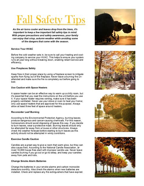 Fall Safety Tips