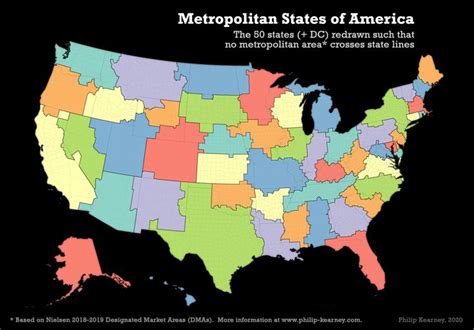 Metropolitan States Of America Metropolitan Area Metropolitan Illustrated Map