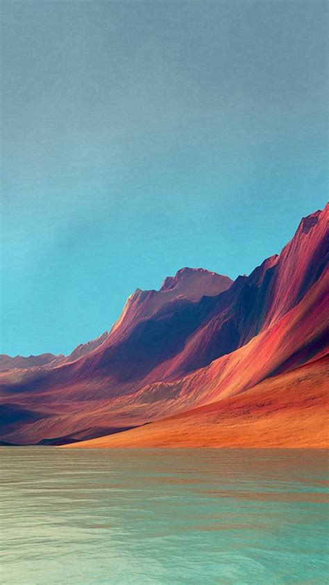 Flex Art Mountain Digital Red Abstract Iphone 5s Wallpaper Download