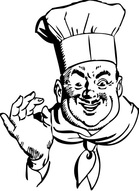 The png version includes a transparent background. Chef Clipart Black And White | Clipart Panda - Free ...