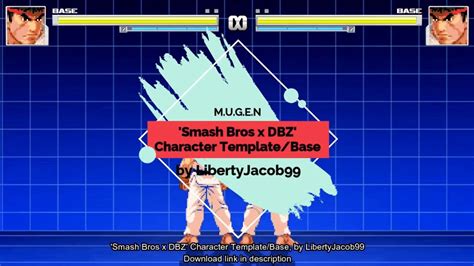 Mugen Smash Bros X Dbz Character Templatebase By Libertytwins Youtube