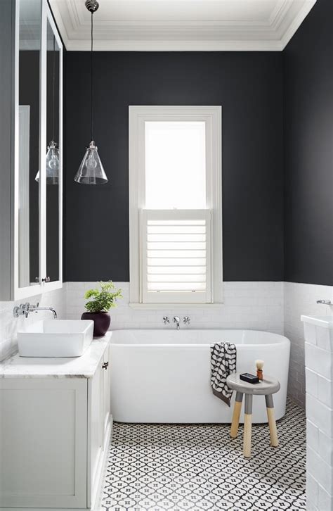 Attractive small bathroom renovations combination foxy. melbourne black and white tile bathroom ideas contemporary ...