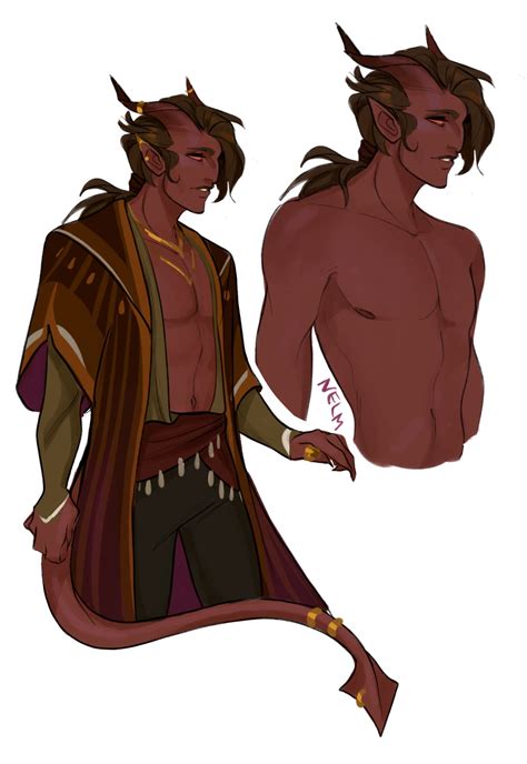 Two Male Avatars In Different Poses One With Horns On His Head And The Other Without