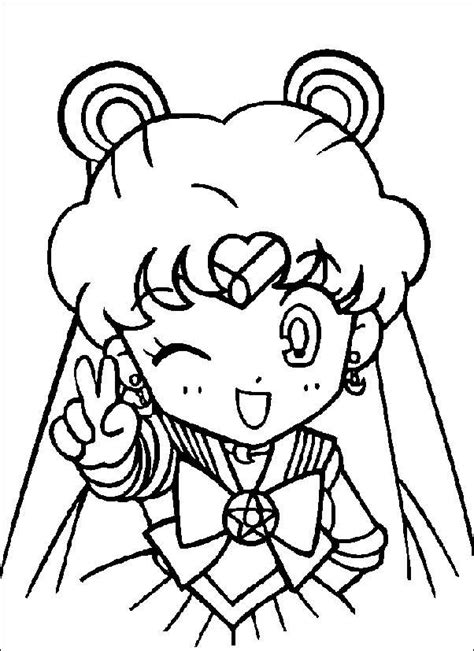 Cute Coloring Pages Dibujo Para Imprimir Cute Sailor Moon Coloring
