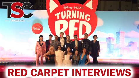 Disney And Pixars Turning Red Actor Interviews World Premiere Youtube