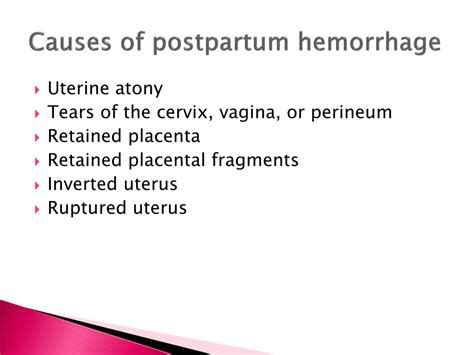 Pathophysiology Of Postpartum Hemorrhage