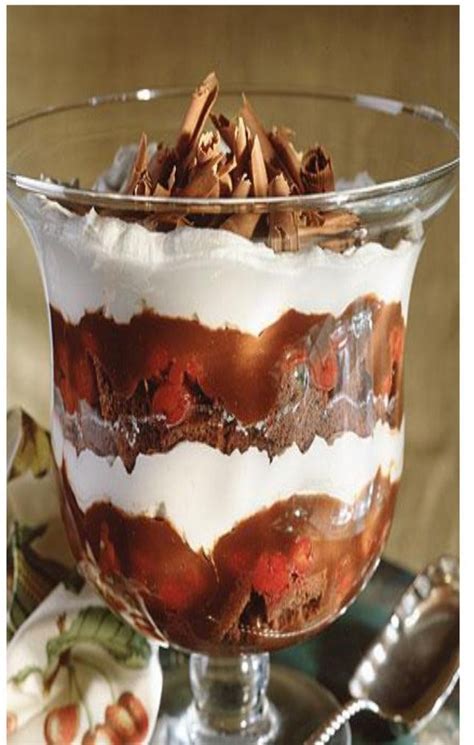 Black Forest Trifle Dessert Or How To Make Chocolate Pudding