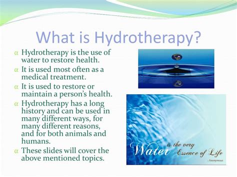 Ppt Hydrotherapy Powerpoint Presentation Free Download Id 2837087