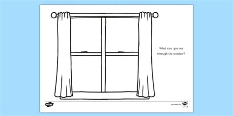 Free Window Frame Drawing Sheet Teacher Made