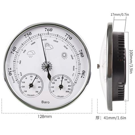 Wall Mounted Household Thermometer Hygrometer High Accuracy Pressure