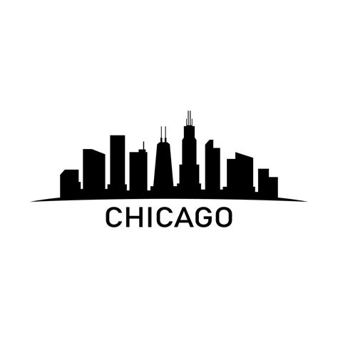 Chicago Skyline Illustrated 8696862 Vector Art At Vecteezy