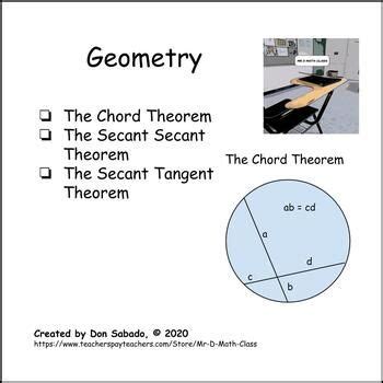 Geometry unit 10 answer key. Geometry - chords, secants, tangent lines in a circle ...