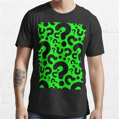 Acid Green Question Mark Halloween T Shirt For Sale By Gossiprag