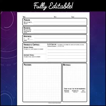 The report should be typed and single spaced. Scientific Method: Lab Report Template for Any Science Experiment by GoGrade