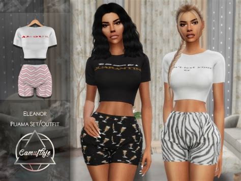 Eleanor Set Outfit By Camuflaje At Tsr Sims 4 Updates
