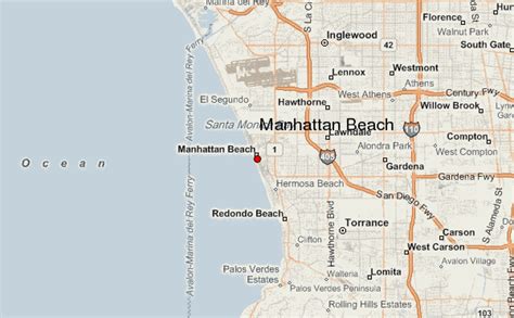 Map Of Manhattan Beach Area United States Map