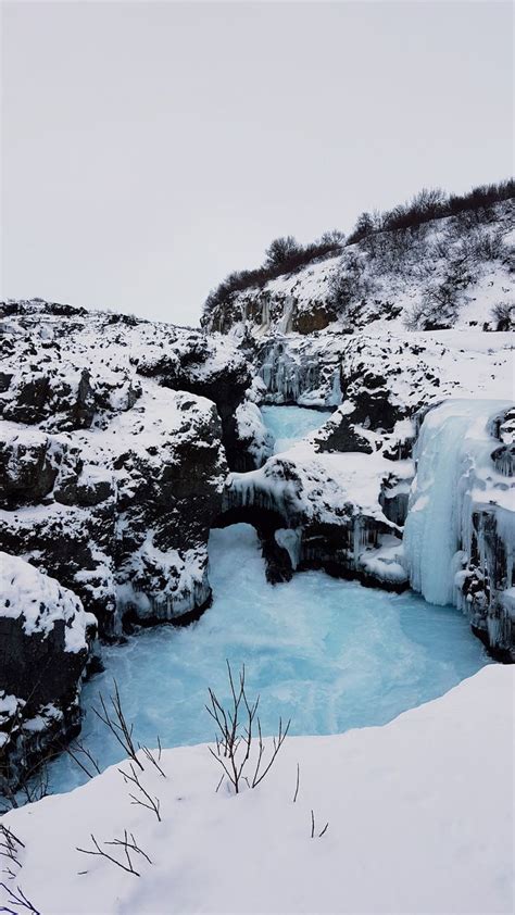 Barnafoss Waterfalls Iceland The Great Outdoors Natural Landmarks