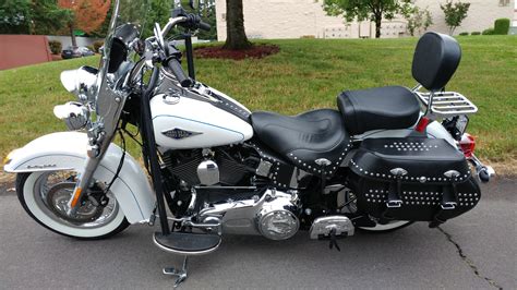 2012 Harley Davidson Flstc Heritage Softail Classic White