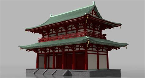 3d Model Chinese Traditional Building Cgtrader