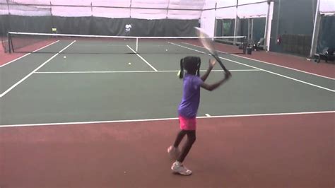 Years Old Tennis Prodigy Clervie Ngounoue YouTube