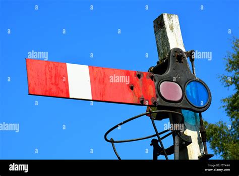 Railway Steam Railway Signal Box Signals Nostalgia Red Sky