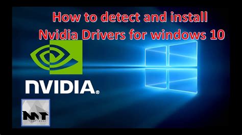 How To Detect And Install Nvidia Drivers For Windows 10 Youtube
