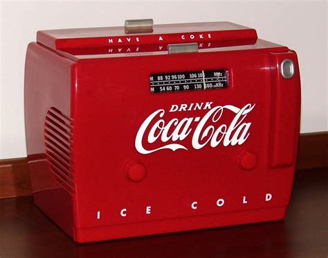 coca cola cooler radio am fm cassette player novelty radio… flickr
